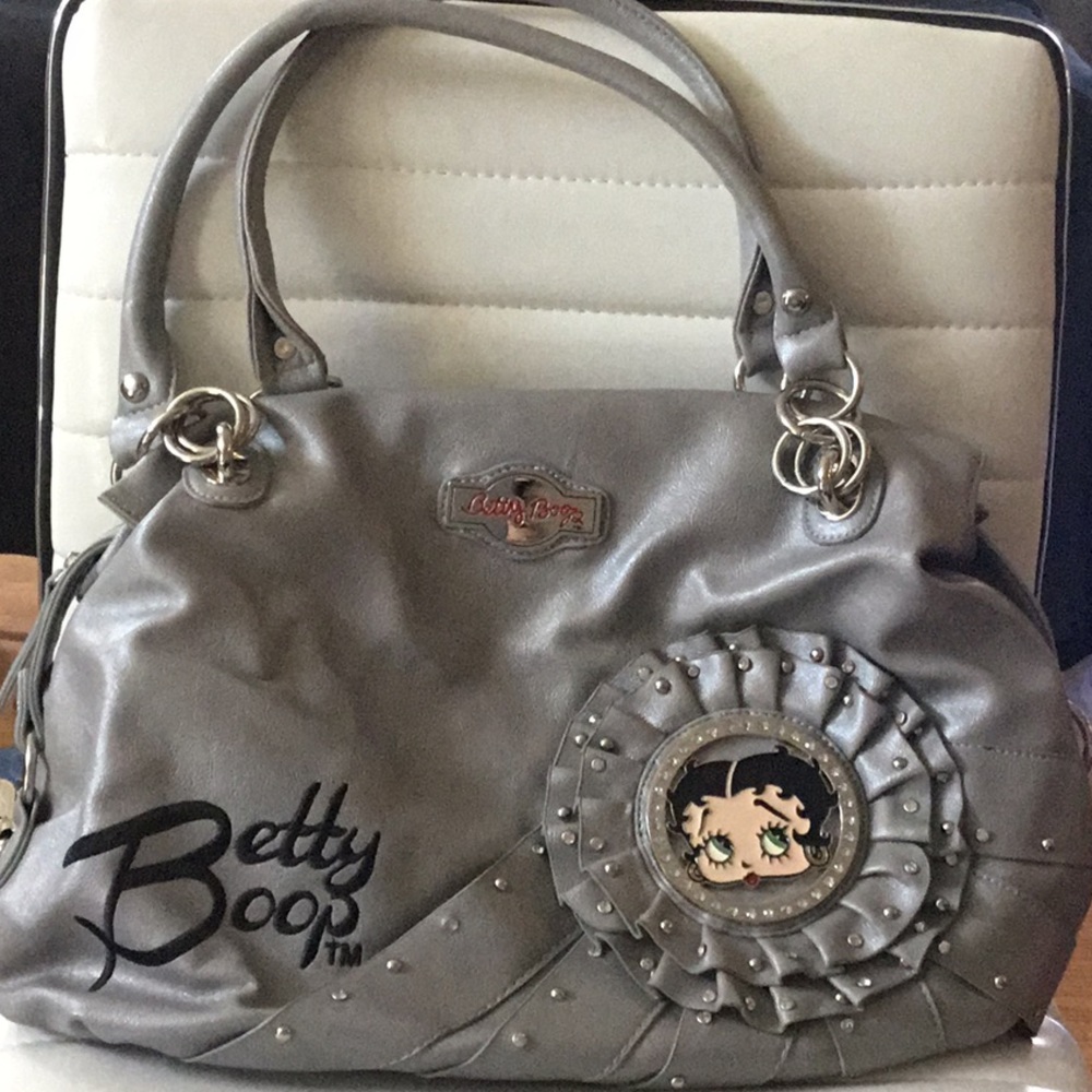 Betty Boop Large Silver Purse
